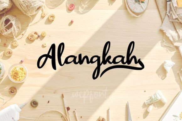 Alangkah: The Handwritten Font That Feels Like a Personal Note