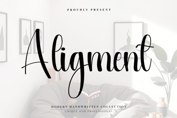 Aligment: A Script Font with an Autumnal Soul