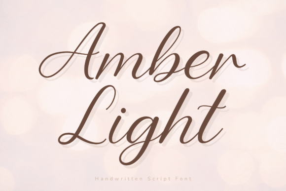 Amber Light: The Elegant Script Font for Refined Designs