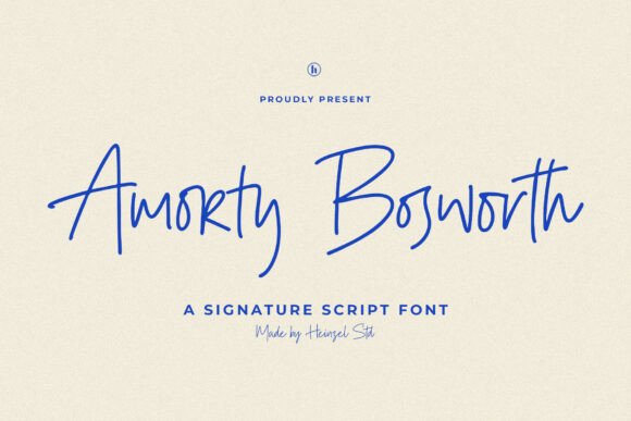 Amorty Bosworth: A Fresh Take on Modern Script Fonts