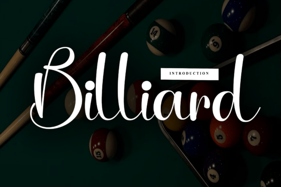 Billiard: A Sophisticated Script Font for Artisan Brands