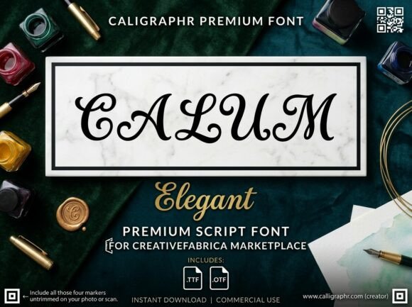 Calum: A Premium Script Font for Timeless Branding