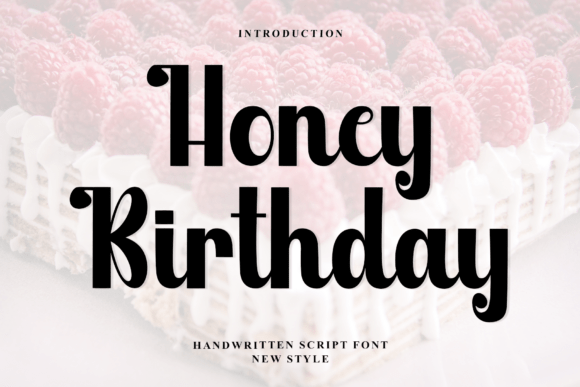 Celebrate in Style: The Honey Birthday Typeface