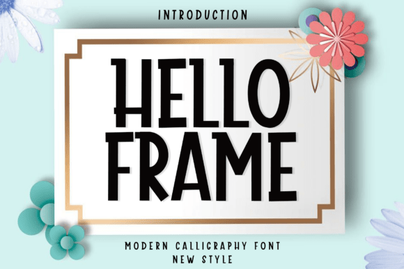 Hello Frame: A Typeface for Autumn's Refined Elegance
