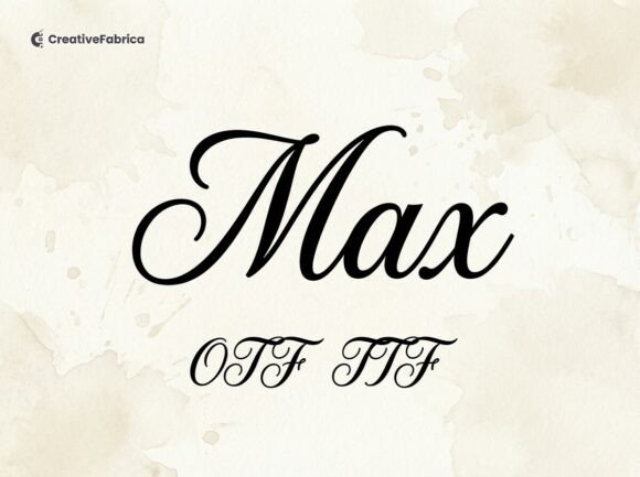 Max: Elevating Design with an Elegant Script Font