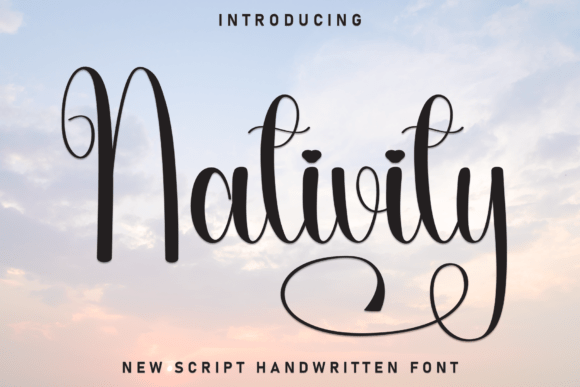 Nativity: A Modern Script for Timeless Holiday Branding