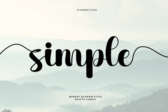 Simple: The Modern Handwritten Script for Elegant Projects