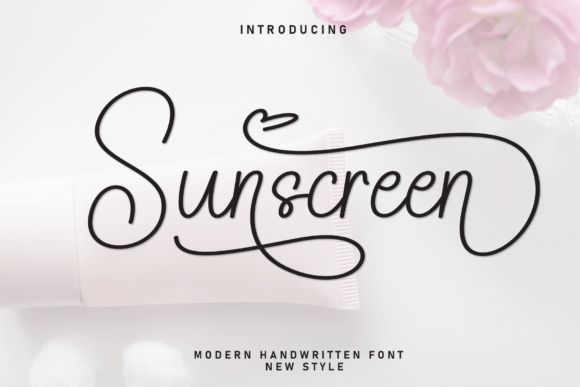 Sunscreen: A Handcrafted Script Font for Heartfelt Designs
