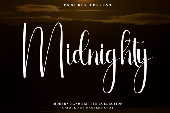 The Sweeping Elegance of the Midnighty Script Font